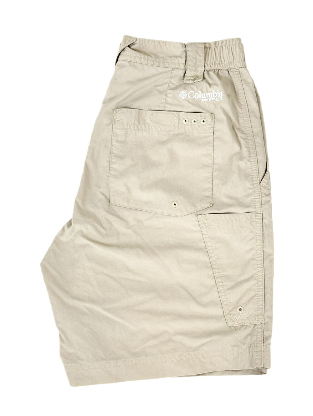 Columbia PFG Nylon Cargo Shorts Mens Size 28X8 Light Kahiki Omni Shade Fishing
